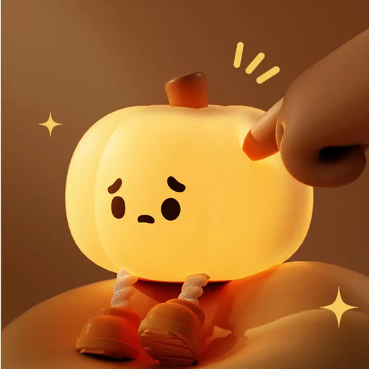 Cute Halloween Pumpkin Night Light