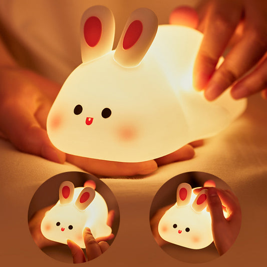 Cute LED Rabbit Night Light – Touch Sensor