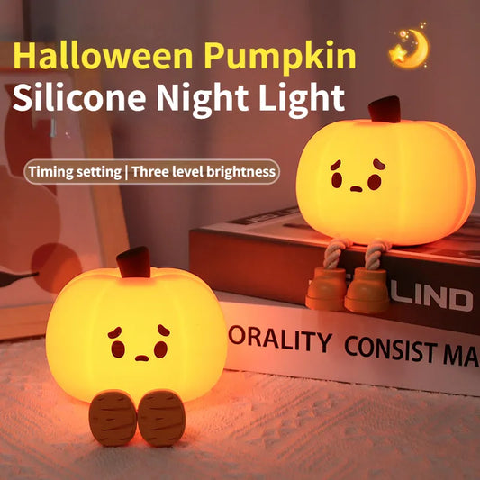 Cute Halloween Pumpkin Night Light